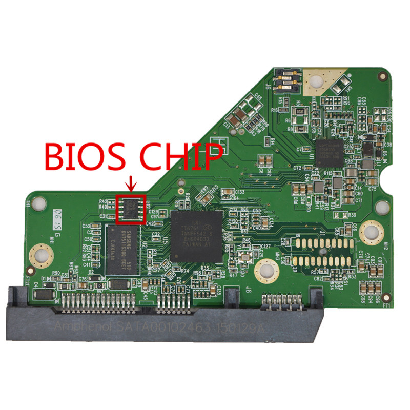 HDD PCB logic board printed circuit board 2060-800006-001 REV P1 , 2060 800006 001 / 800006-301 , 800006-201