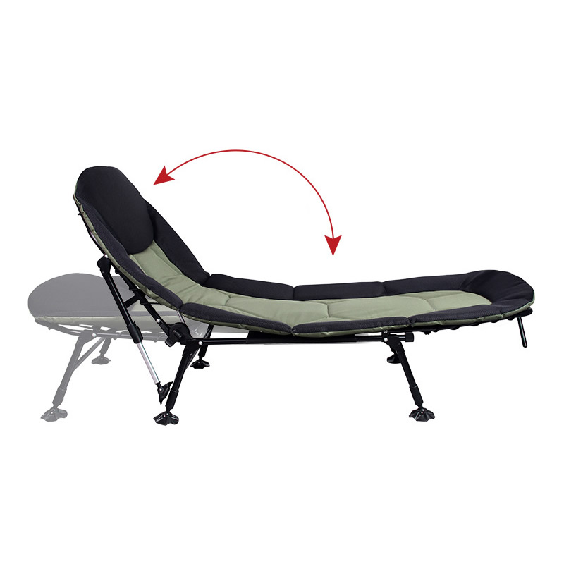 Portable Folding Lounge Chair Home Multifunctional Office Nap Bed Outdoor Beach Bed Heavy Duty Recliner Breathable Comfortable