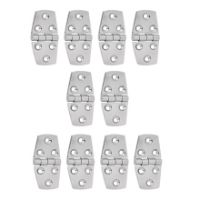 10 Pcs Boat Hinge 316 Stainless Steel Strap Hinge Door/Window/Cabinet/Deck Hinge Flush Mount For Marine Yacht RV Camper