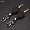 Fashion men for Mitsubishi colt lancer outlander grandis pajero sport leather car key chain remote car key cover case 2 buttons