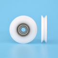 10pcs 5x30x6mm delrin V groove plastic pulley wheel passing wheel roller 625zz plastic POM bearing guide wheel hanging wheel