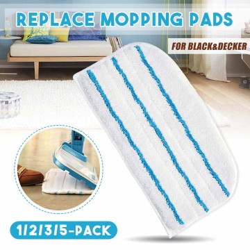 1/2/3/5 pcs Replacement Mop Cloth Pad Washable Microfiber Cloth Home Cleaning Mop Accessories Steam Cleaner Mop forBlack&decker