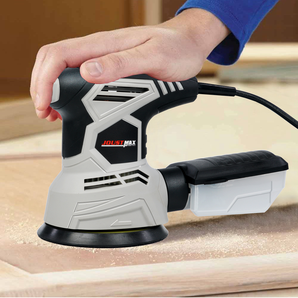 240W Random Orbital Electric Sander with 15 Sheets of sandpaper Dust exhaust and Hybrid dust canister Electric Sander