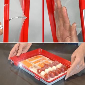 Creative High-quality Non-toxic Storage Tray Durable Refrigerator Vacuum Food Fresh-keeping Storage Tray For Kitchen