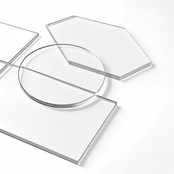 Custom-shaped cut transparent laminated glass