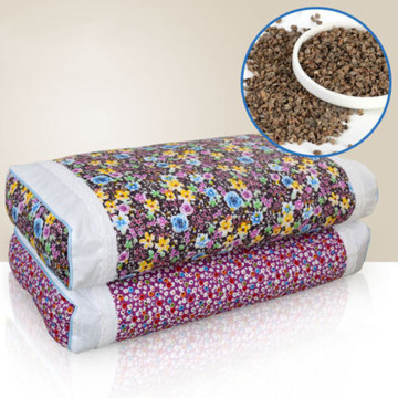 Cotton Buckwheat Husk Pillow Neck Care Pillow Korean Pastoral Small Floral Nap Cervical Pillow Adult