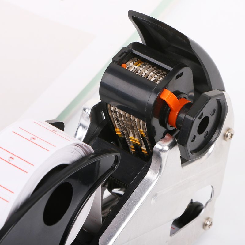 MX-H813 A-line 8 Digits Price Tag Gun Labeler Labeller Label Paper For Retail Store Pricing Tag Display Tool + Ink Roller