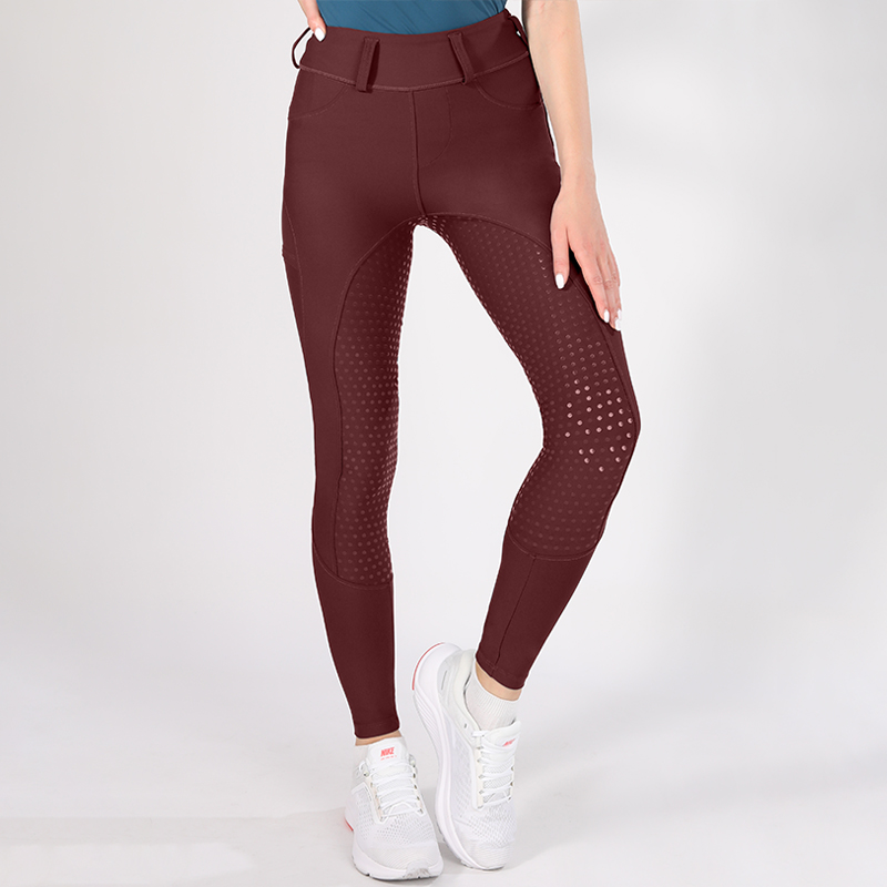 Burgundy Horse Riding Clothing Bottom Womens Breeches