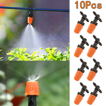 10pcs/lot Garden Mist Cooling System Sprayers Micro Sprinkler Head Single Nozzle Water Spray Set Mist Humidification Set