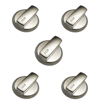 Earth Star Gas Stove Cooktop Accessories Parts Rotary Metal Shinny High Quality Knob Handle Switch 5PCS/lot