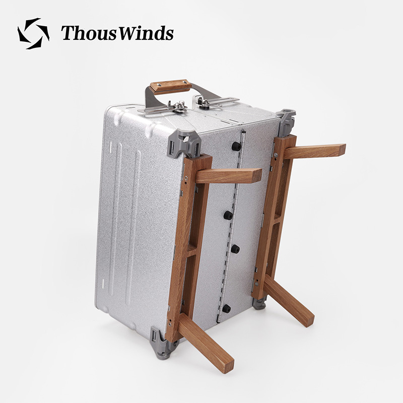 Thous Winds Snow Peak UG-025G UG-055G storage box DIY telescopic solid wood board storage box dedicated cover box feet