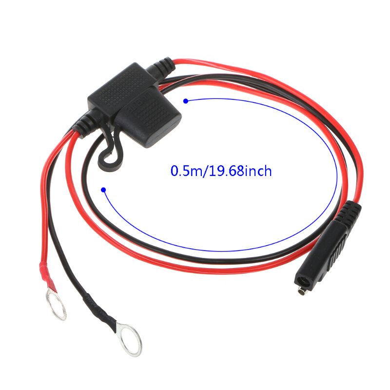 12V Motorcycle Battery Charger Terminal Ring Connector Cable Output Connecting SAE head 4.5MM male and female head all copper