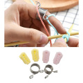 6Pcs Yarn Guides Knitting Thimble Ring Knitting Sewing Tools Finger Wear Thimble