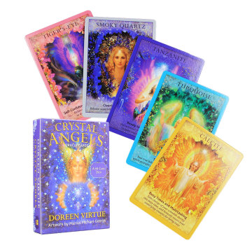 The Oracle of Crystal Angels Tarot Deck Board Games Divination for Adults and Children Funny Dobble Playing Cards