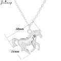 Jisensp Simple Lightning Necklaces & Pendants Punk Fox Elephant Charm Necklace 2020 Geometirc Horseshoe Choker Necklaces Jewelry