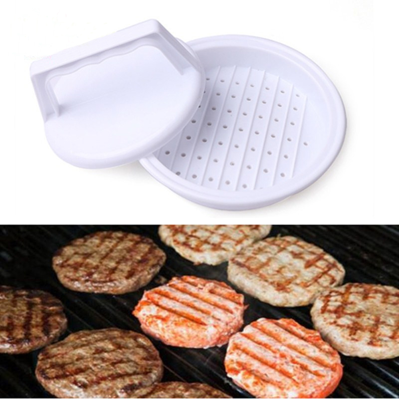 1 Set DIY Hamburger Meat Press Tool Food-Grade Plastic Hamburger Press Burger Cuisine Maker Mold Home Kitchen Gadgets