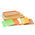 Multipurpose Melamine Tableware Rectangular Restaurant Plastic Tray Cake Fast Food Bread Fruit Chinese Tray Kitchen Storage Tray