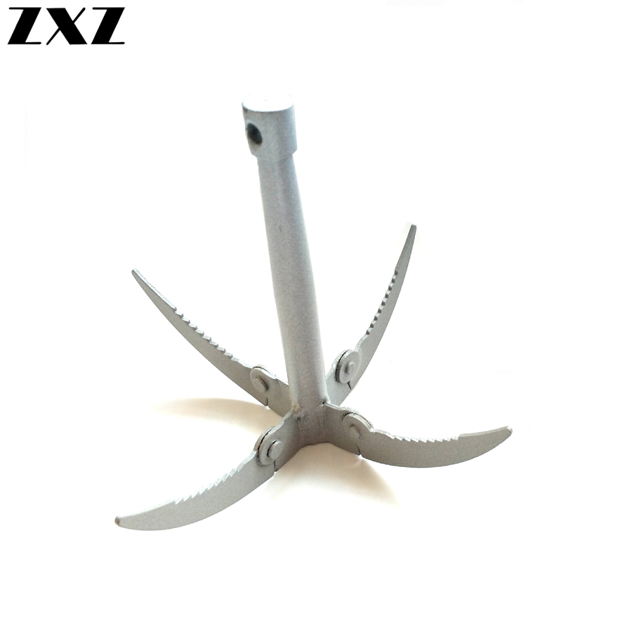 Outdoor Folding Hook Plants Flying Rake Anchor Knife with Rope Jagg Mowing Sickle Weeding Remover Grass Fishing Tackle Tools T4