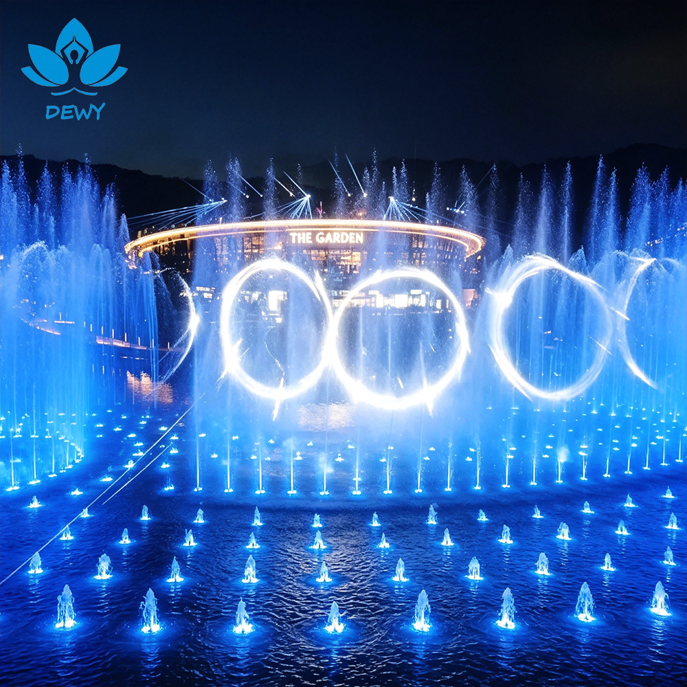 laser music dancing fountain