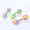 1PCS dog chew toy pet dog puppies cotton chew toy pet supplies durable braided bone rope interactive dog toy dog products TSLM1