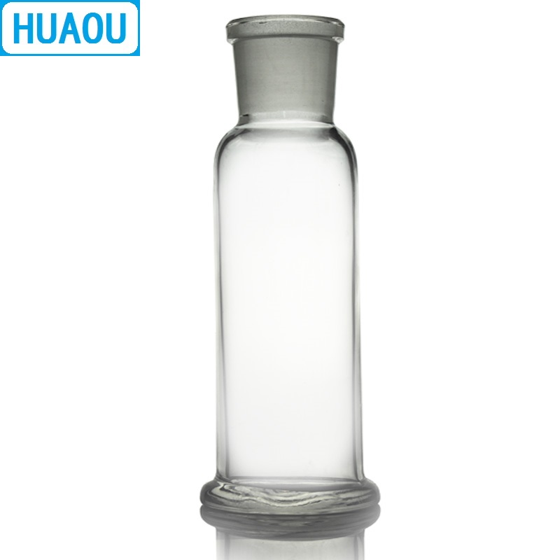 HUAOU 250mL Gas Washing Bottle Drechsel Ground Mouth 34/35 Clear Glass Laboratory Chemistry Equipment