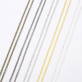 10m/lot Iron Metal Flat Link Chains Bulk Necklace Findings Gold Silver Bronze Color Open Link Chain For DIY Jewelry Accessories