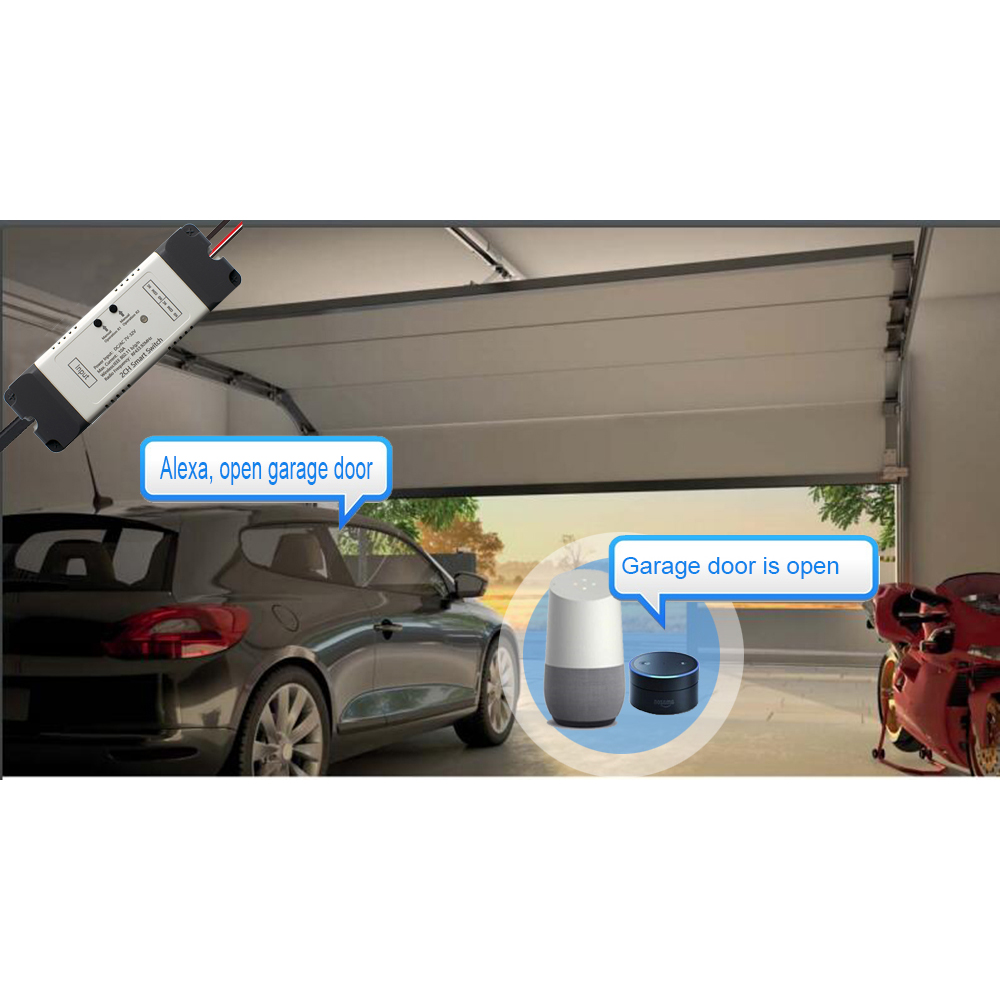 WiFi+RF Smart Garage Door eWelink APP Remote Control Open Close Compatible With Alexa Echo Google Home No Hub Require
