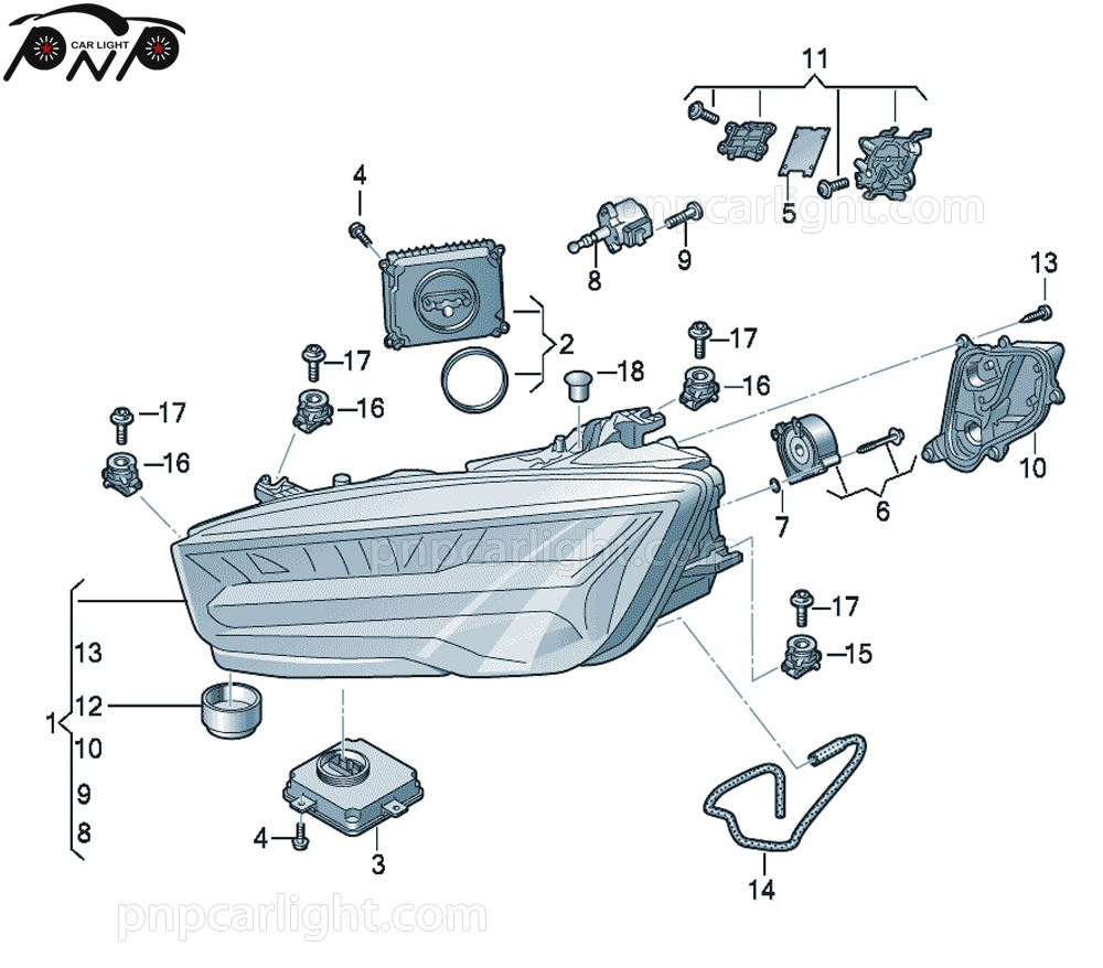 LED headlight for Audi A7 RS7 Sportback 2014-2018