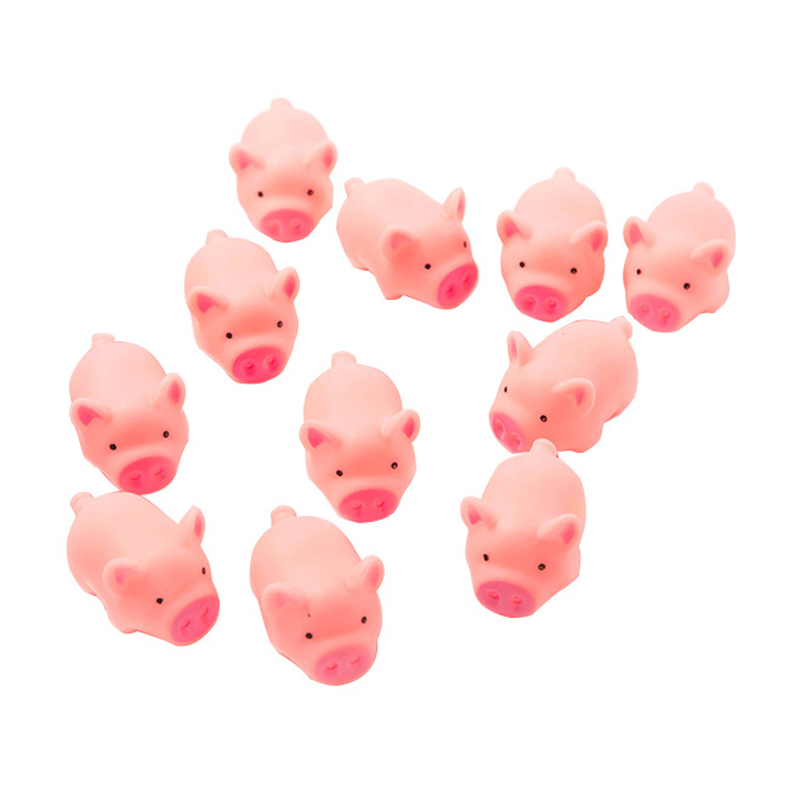 10pcs/lot Pink Pig Sound Pet Toy Small Pig Cat Dog Toy For Teddy Puppy Squeak MIni Pig Dog Toys