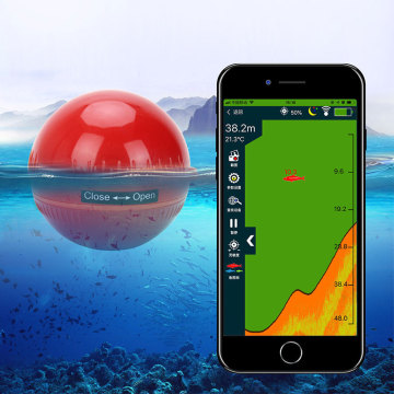 Outdoor Erchang Fish Finder Portable Wireless Sonar Sensor Transducer Detector Finder Bluetooth APP Echo Sounder Finder Fishing