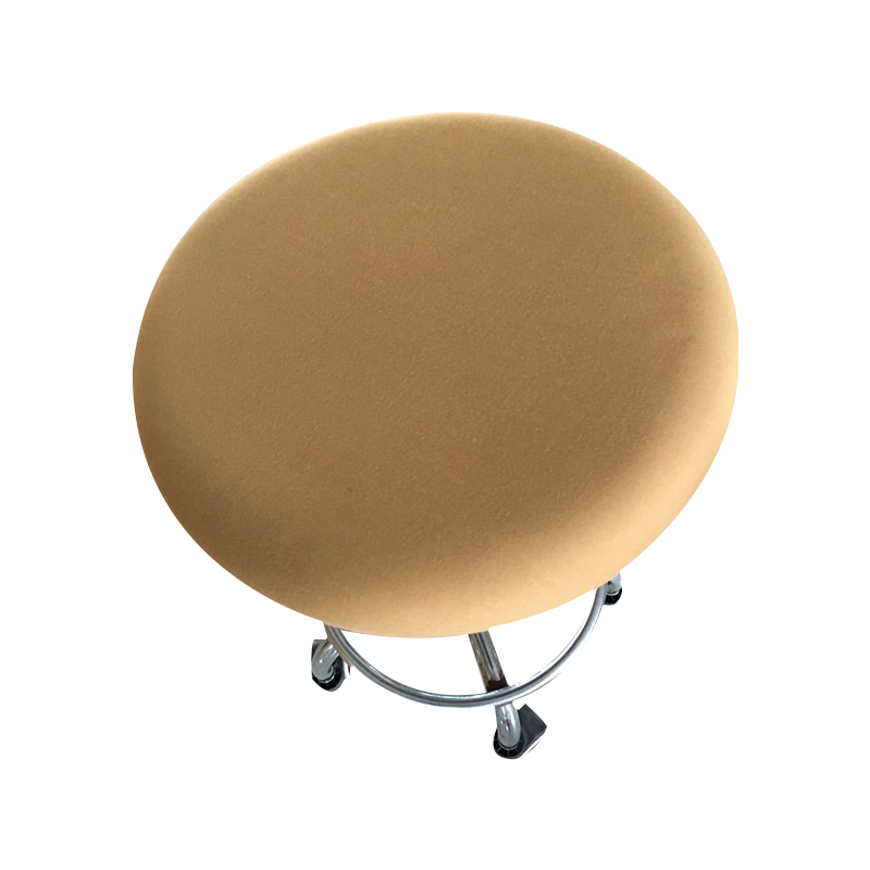 Fashion Round Chair Cover Bar Stool Cover Elastic Seat Cover Chair Protector Solid Color Home Chair Slipcover Spandex