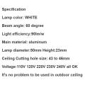 10 pieces Indoor outdoor 110V 220V white Mini ceiling LED spot light lamp dimmable 1W 3W mini LED downlight dimmable