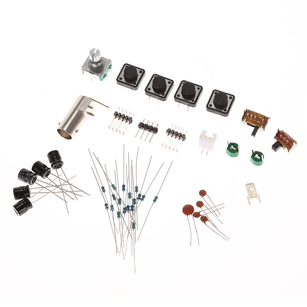 Digital Oscilloscope DIY Kit Parts with Case SMD Soldered Electronic Learning Set 1MSa/s 0-200KHz 2.4" TFT Handheld Pocket-size
