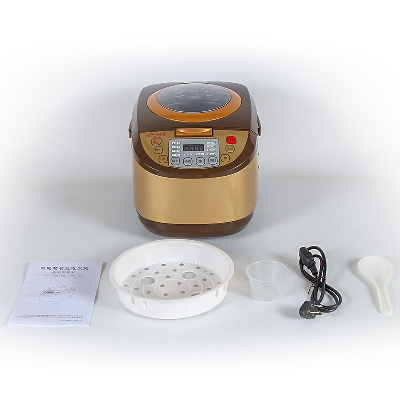 900W Home Smart Rice Cooker 5L Multi-function Porridge Soup Rice Rice Cooker Brown