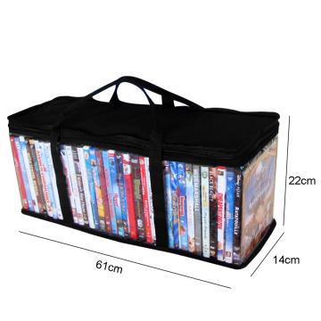 Large Zipper Oxford Cloth DVD Storage Bag Portable Protective CD Holder Video #734