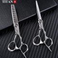 Titan 6 inch thinning cut style tool stainless steel hair scissors salon hairdressing scissors ножницы парикмахерские