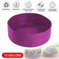 10/30 Gallon Fabric Grow Bags Breathable Pots Planter Root Pouchs Container Plant Smart Pots Garden Supplies