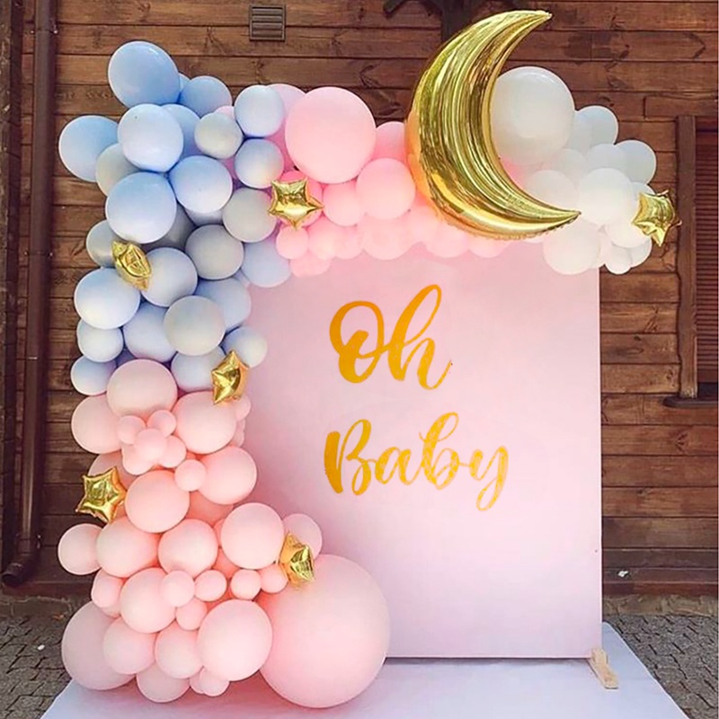 PATIMATE Macaron Balloon Arch 1st Birthday Party Decoration Kids Wedding Birthday Balloon Garland Latex Baloon Oh Baby Shower