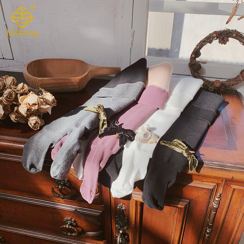 Girls' bow tie leggings one-piece pantyhose2