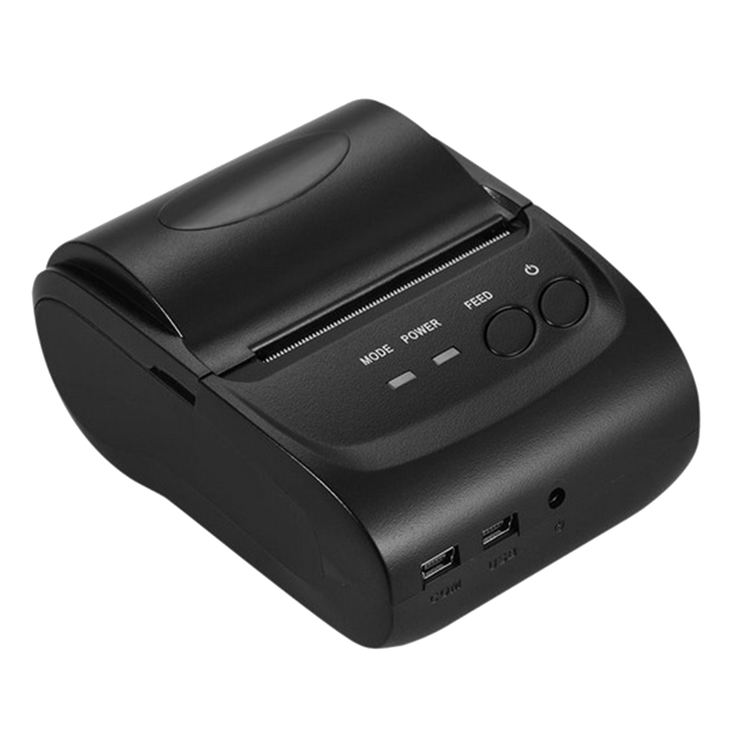 Small Pocket Wireless Bluetooth Printer Portable USB Thermal Printer US Plug