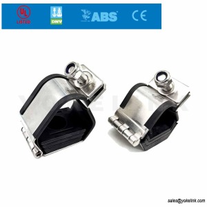 Power Distribution Cable Cleats Low Fume Smoke With M12 Bolt