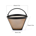 Easy Clean Washable Reusable Permanent Coffee filter Drip coffee funnel filter cup Fine Mesh Coffee Maker Machine accessories