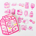40 pcs /Bag Kawaii Sweet Peach Rabbit Paper Stickers DIY Album Notebook Decorative Stickers