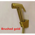 abs Brushed Gold Bidet Bathroom Hand Shower Bidet Toilet Sprayer Hygienic Shower Bidet Tap Wall Mount Bidet Faucet BG809