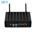 Fanless Mini PC Intel Core i7 4500U i5 4200U i3 4010U DDR3L RAM mSATA SSD RS232 Dual NIC HDMI VGA 4*USB3.0 WiFi Windows 10 Linux