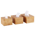 Bamboo Tissue Holder Wooden Tissue Box Cover Pull Cube Dispenser Decorative Organizer for Bathroom Office Kitchen Nightstand