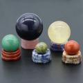 Natural gemstone recessed holder base for storing beads