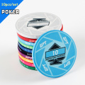 New Arrival 10pcs/set EPT Poker Chips with Value Professional Casino Chip Gambling Chips Home Games Fancy Handfeel Ceramic Chips