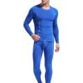 Fashion Men Stripe Pattern Long Sleeve Thermal Underwear Slim Fits Top Pants Set