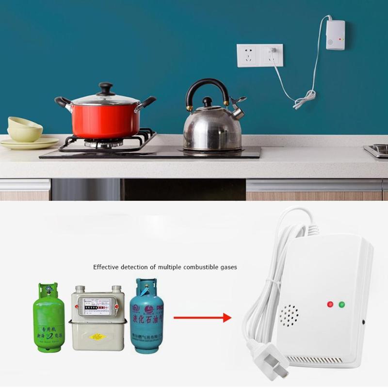 AT-300 Combustible Gas Alarm LPG LNG Coal Natural Gas Leak Standalone Detector Sensor High Sensitive For Home Security Safety